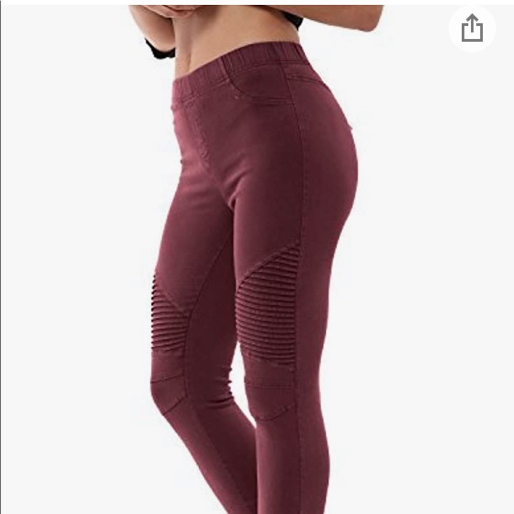 Moto style leggings